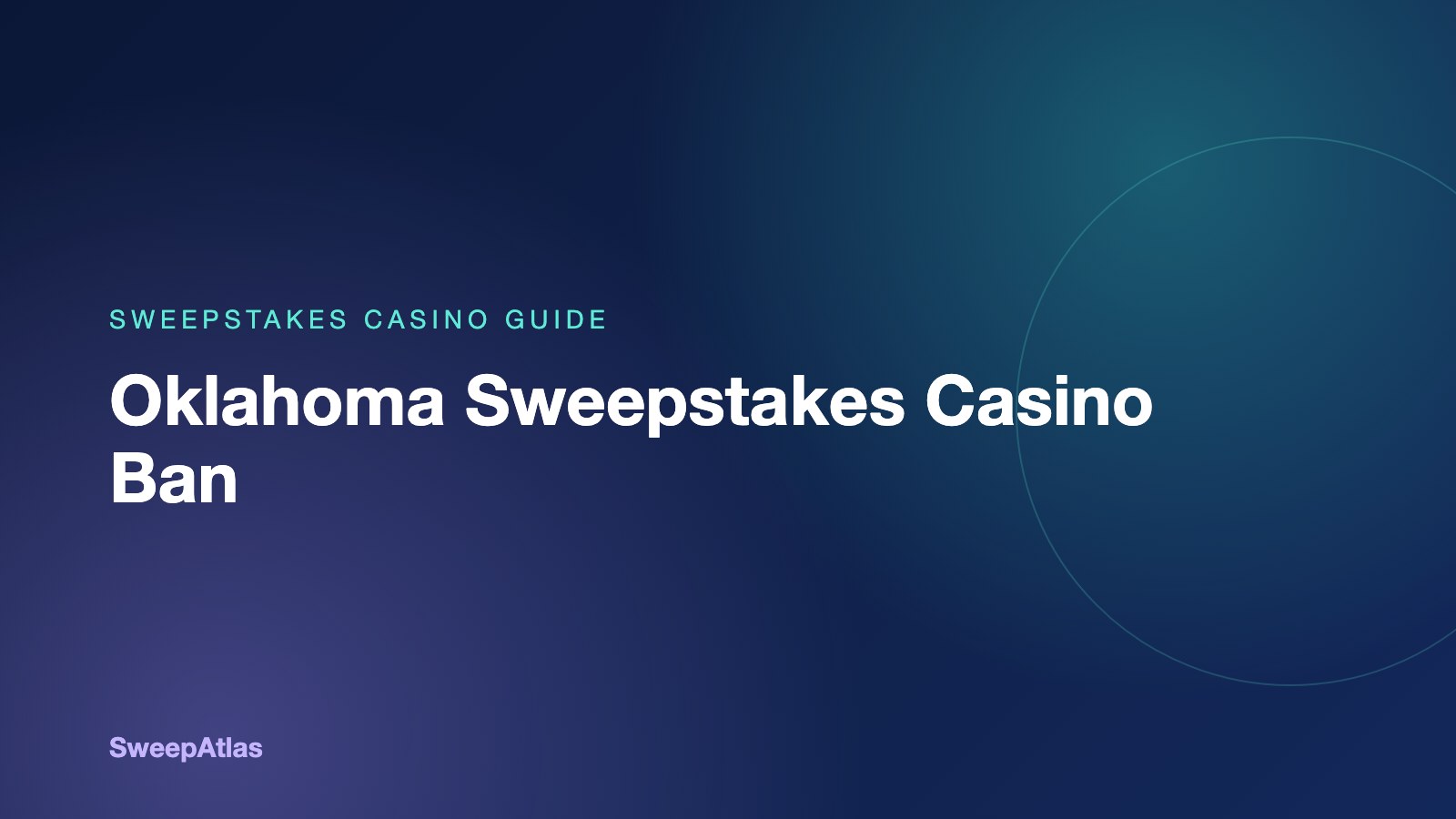 Graphic about the Oklahoma sweepstakes casino ban starting November 1, 2026